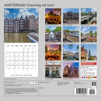 Calendar back - AMSTERDAM Charming old town