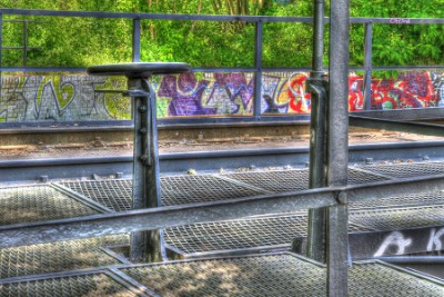 Altes Eisenbahnstellwerk in Berlin